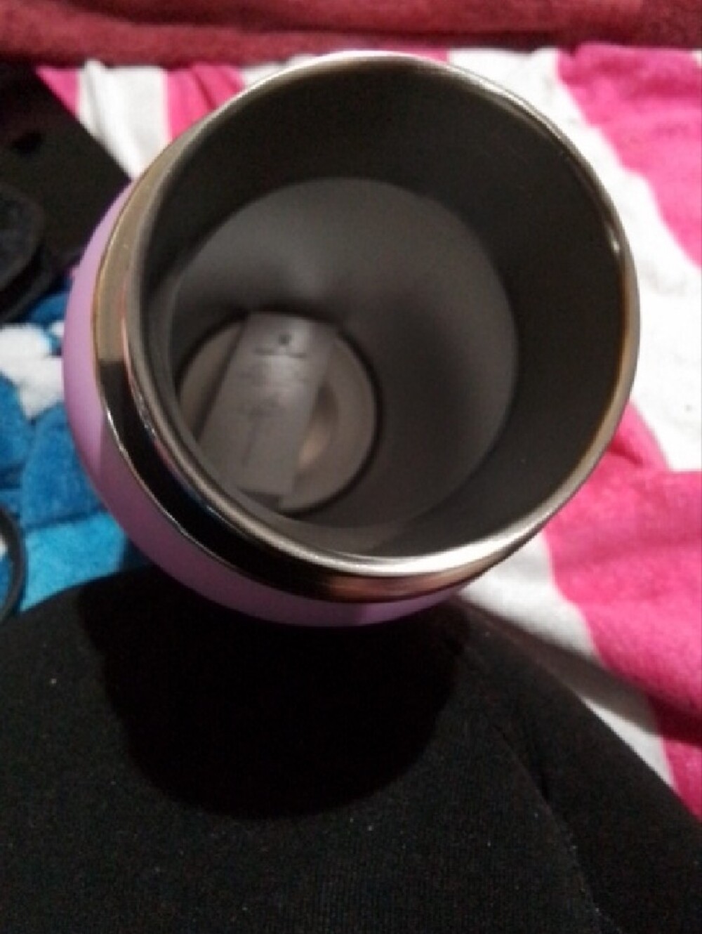 32oz Hydro Flask Wide Mouth Water Bottle - Lavender Purple with Black Cap - Picture 3 of 4